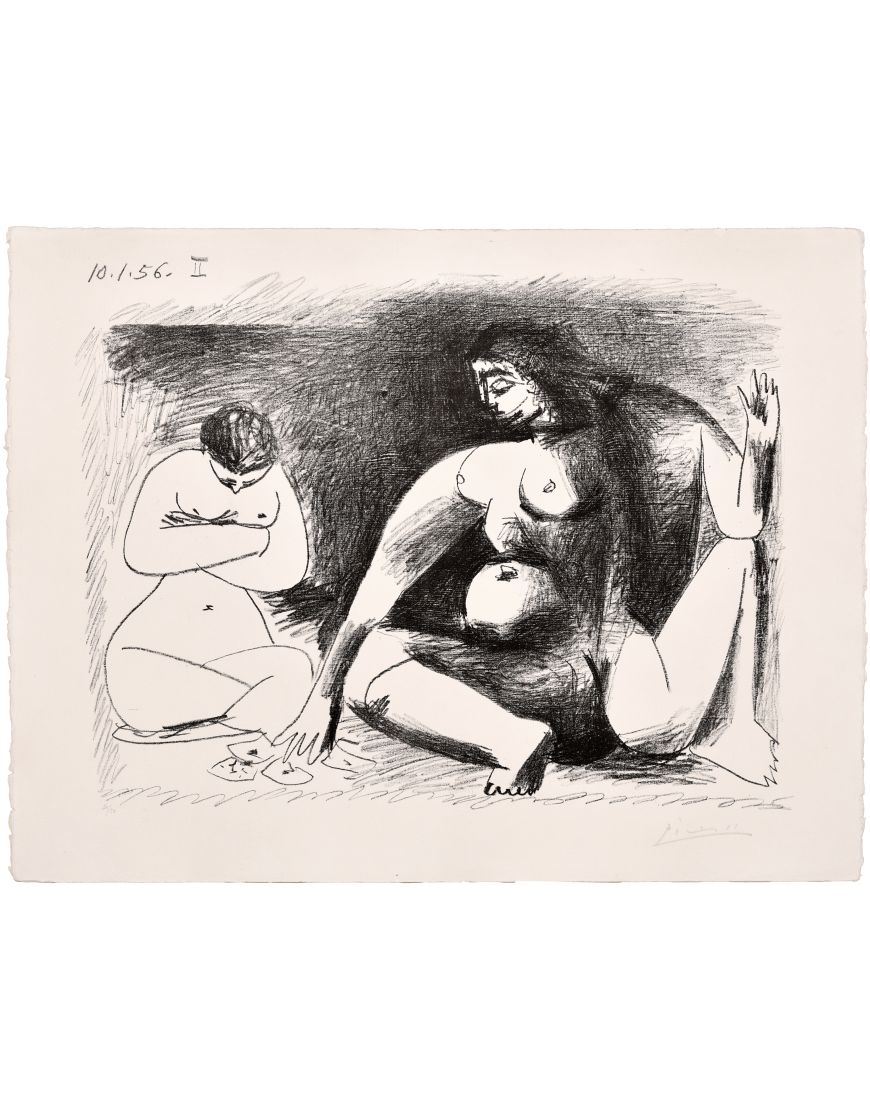 Pablo Picasso - Deux Femmes Accroupie