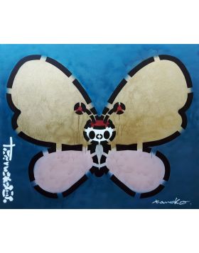 A Butterfly Bluemetal Rosemetal Gold